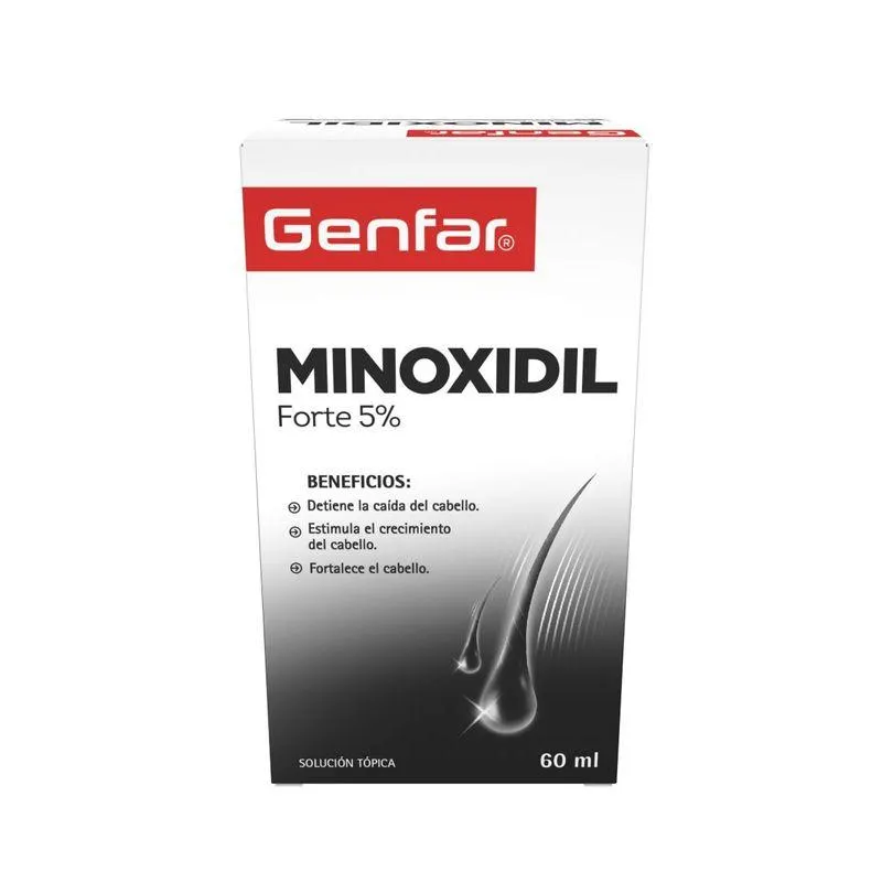 Minoxidil Forte Solucion Topica 5% Frasco X 60 Ml