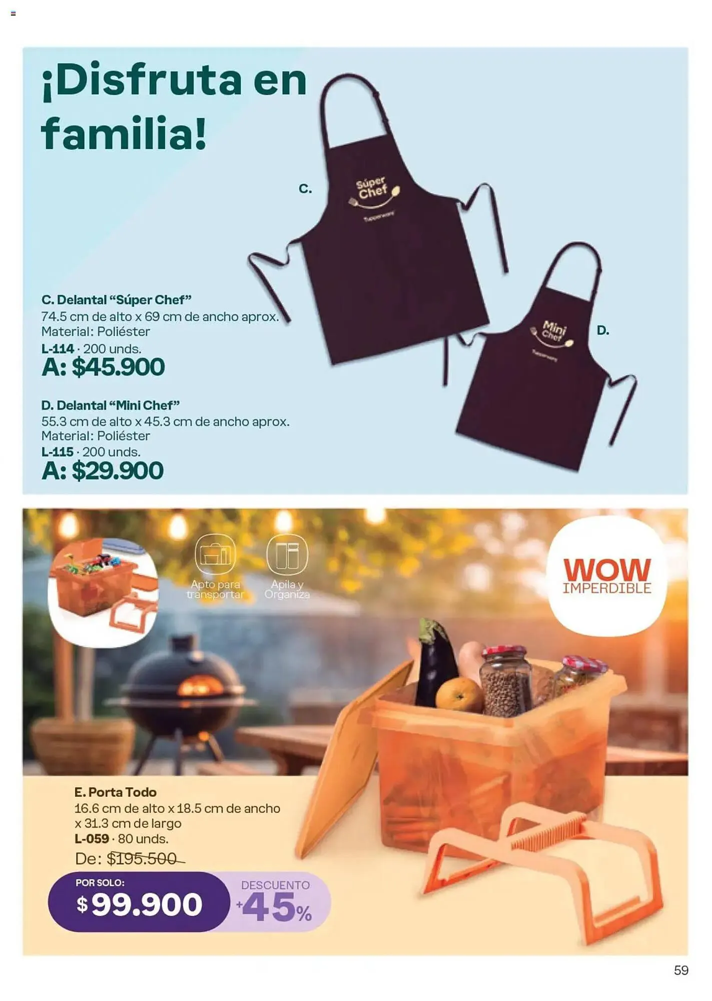 Catalogo de Catálogo Tupperware 29 de noviembre al 26 de diciembre 2024 - Pag 59