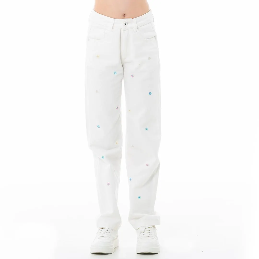 EMBROIDERED JEANS FOR GIRLS