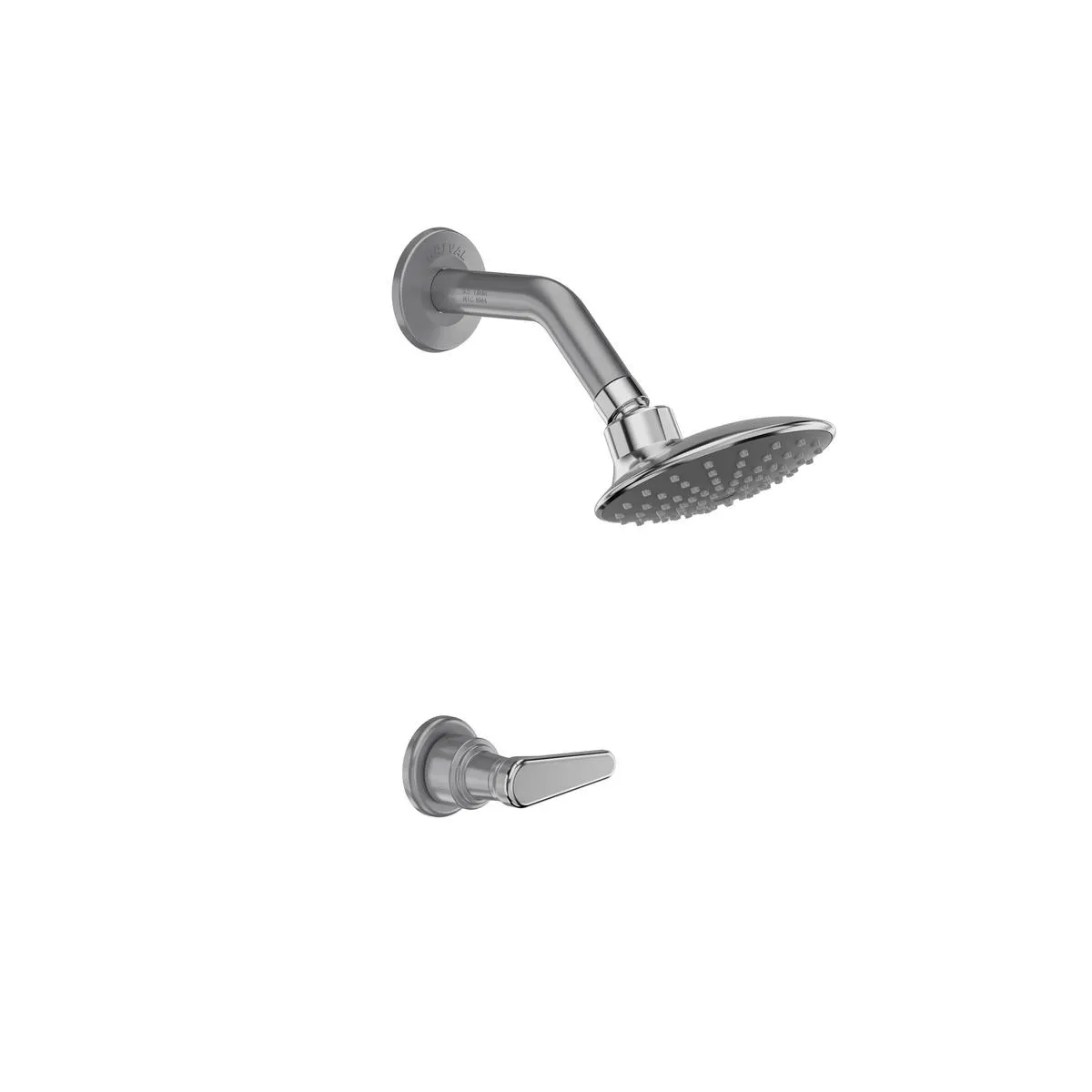 Ducha Ultra Ahorradora Nogal sencilla con Regadera Cosmos gris perlado