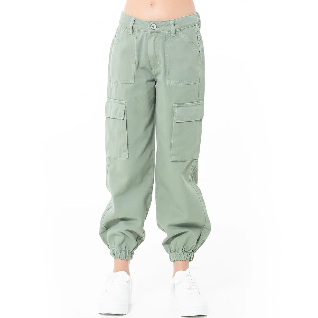 CARGO PANTS WITH TAPERED LEG FOR GIRLS