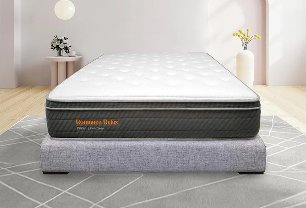 Combo Colchón Pedic Premium + Base Cama Elite Gris