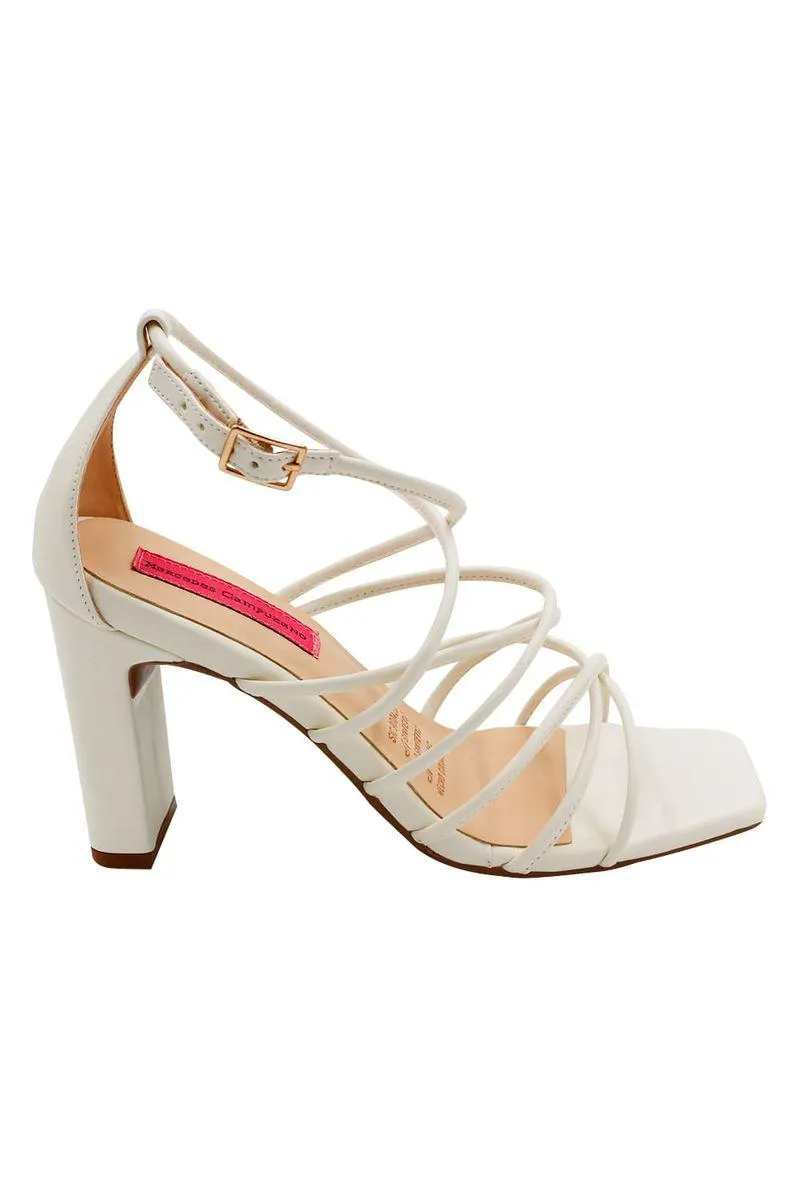 Sandalia Tacon Marfil Lili