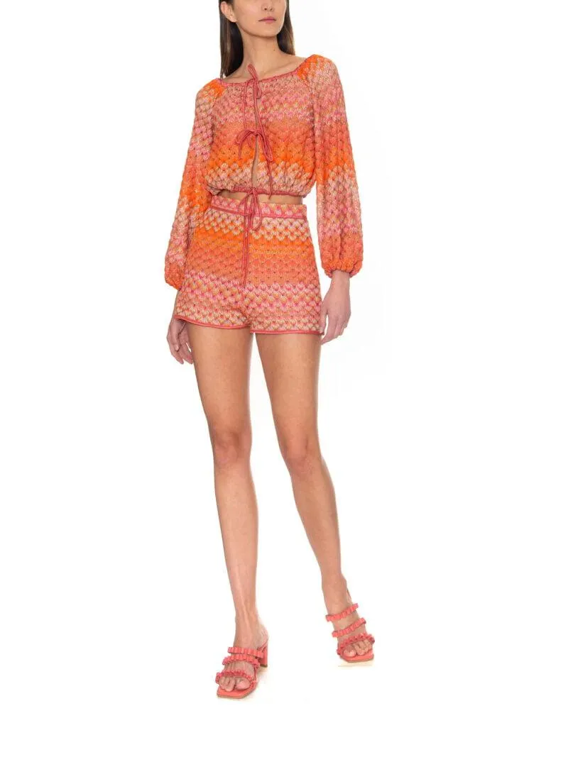 LARA SHORT ORANGE GRADIENT