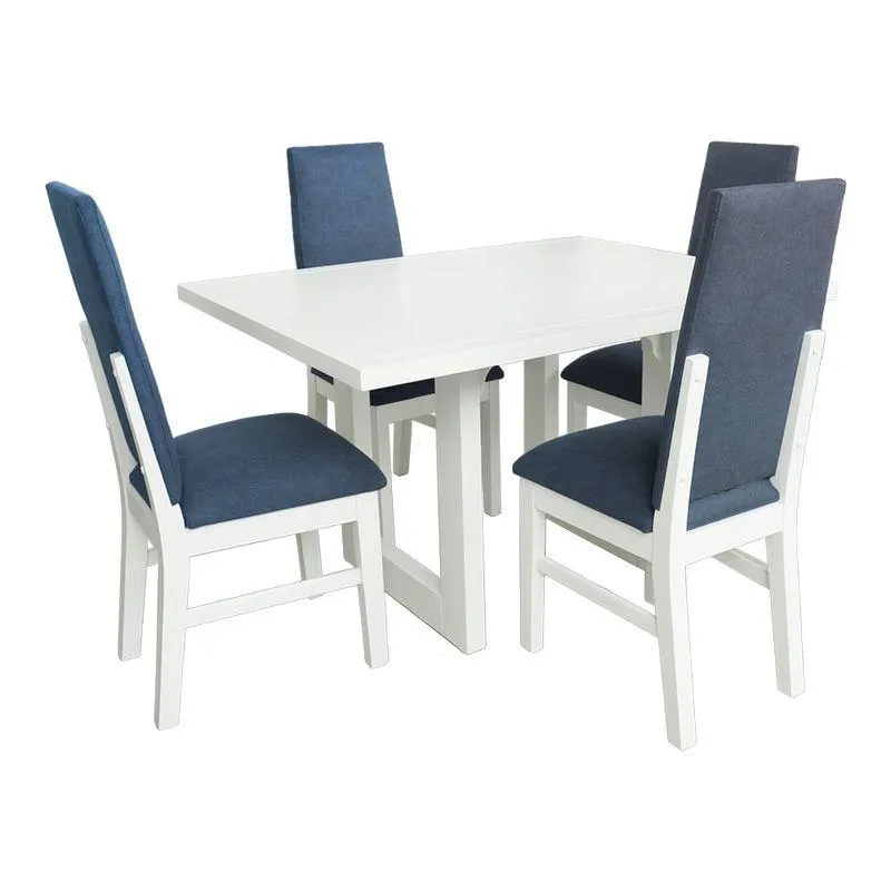 COMEDOR IBG LONDON 4 PUESTOS BLANCO AZUL