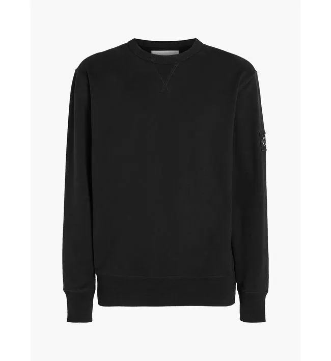 Saco Negro De Algodón Con Insignia