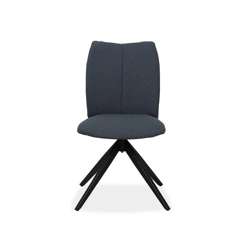 Silla De Comedor Aurora Tela Azul