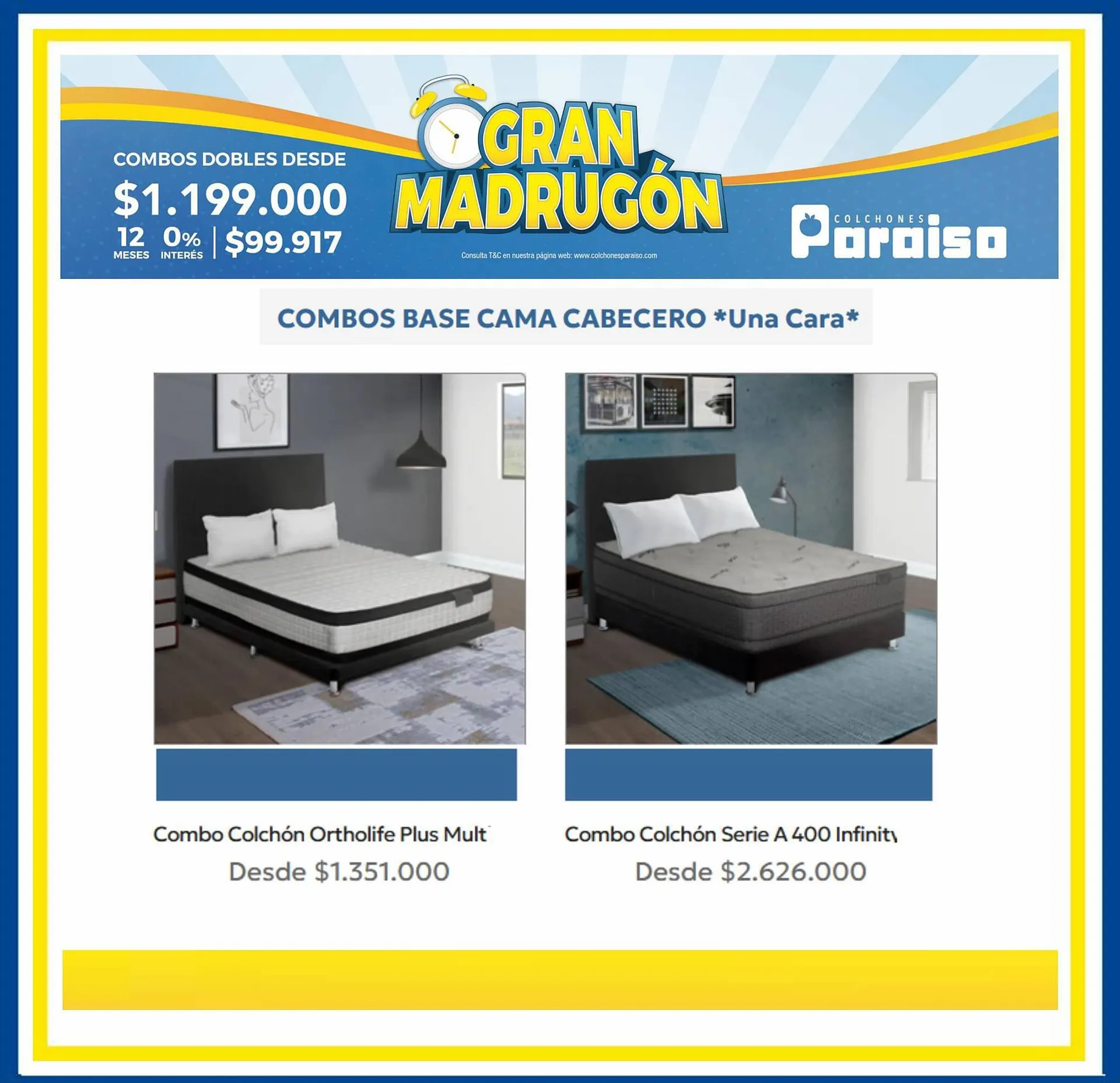 Catalogo de Catálogo Colchones Paraiso 19 de septiembre al 30 de septiembre 2023 - Pag 3
