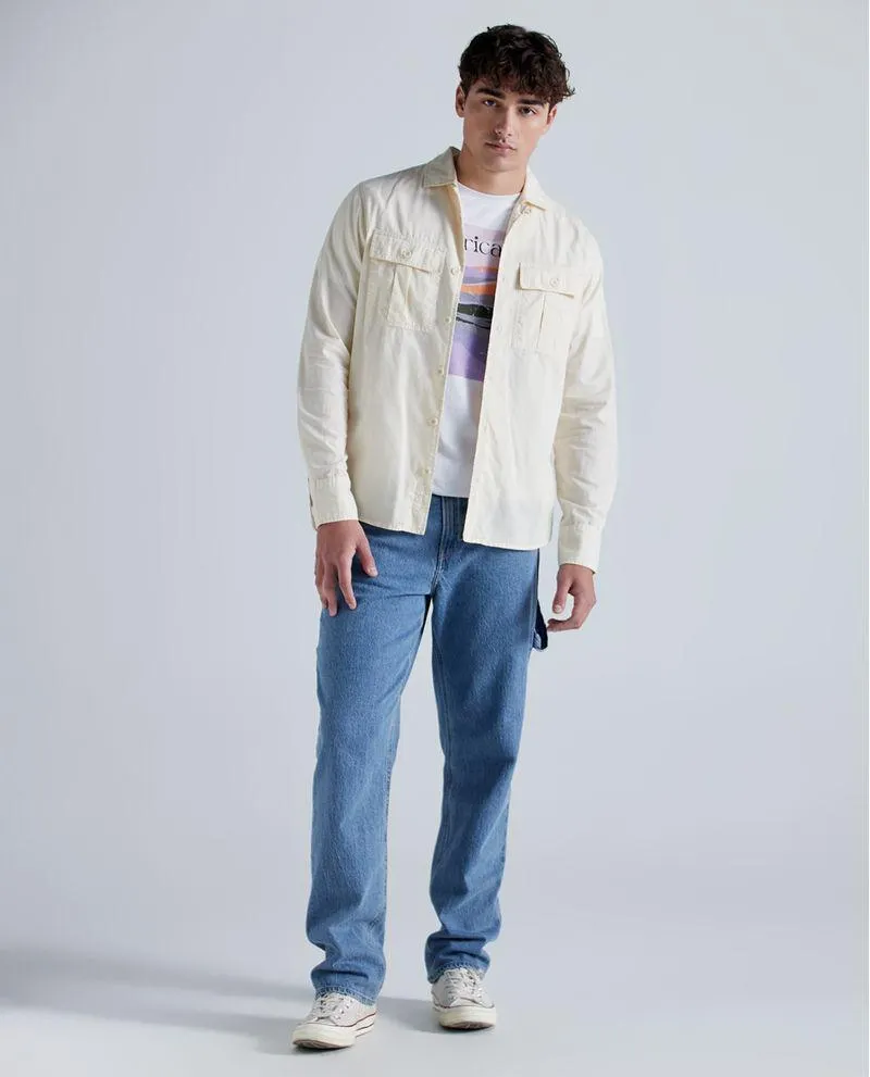 Jean Straight fit tono medio para hombre