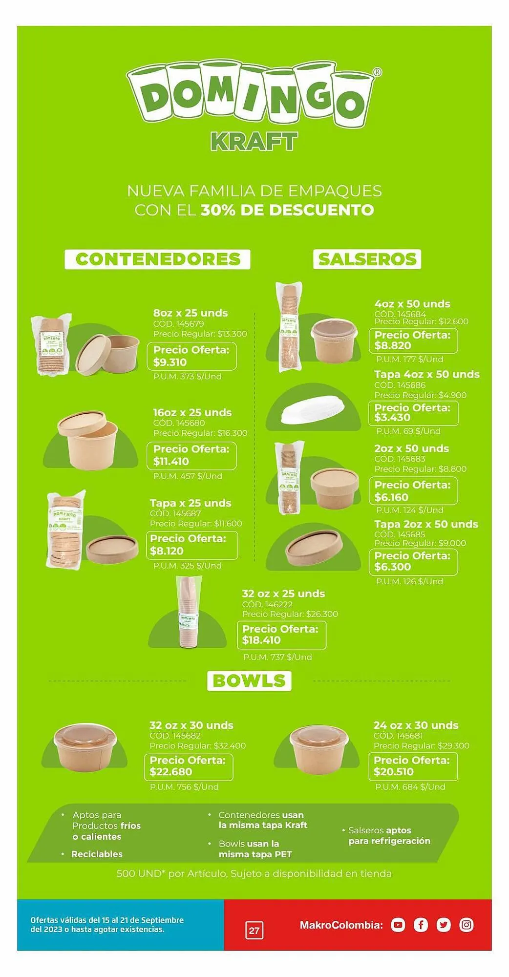 Catalogo de Catálogo Makro 15 de septiembre al 21 de septiembre 2023 - Pag 27