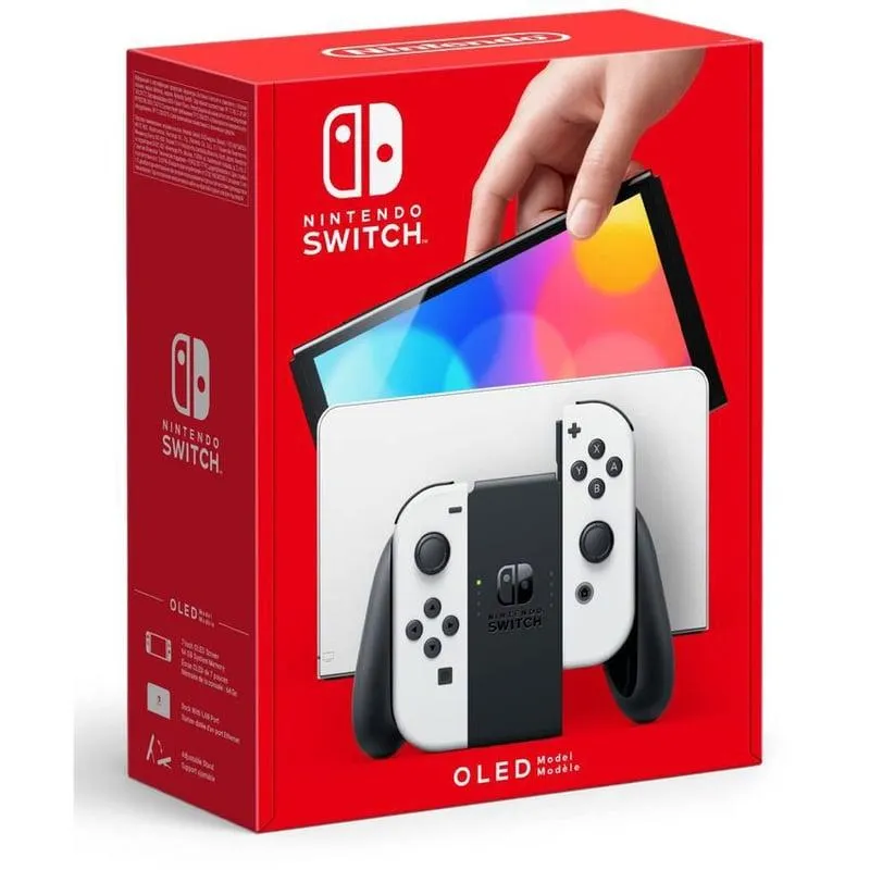 Nintendo switch oled 64 gb blanca.