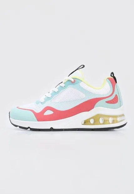 Tenis Lifestyle Verde Menta-Terracota-Amarillo Skechers Street Uno 2