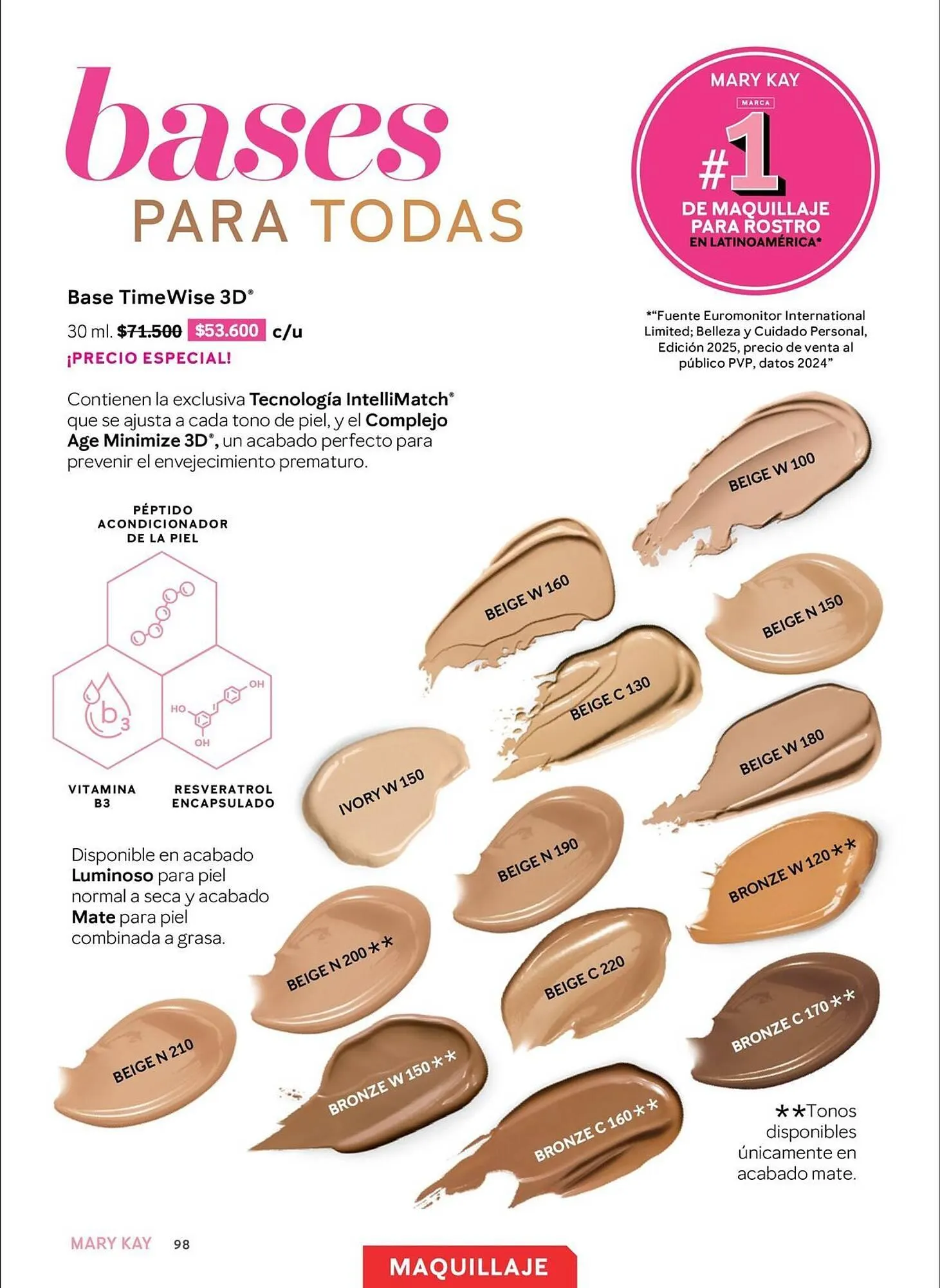Catalogo de Catálogo Mary Kay 2 de octubre al 31 de octubre 2025 - Pag 98