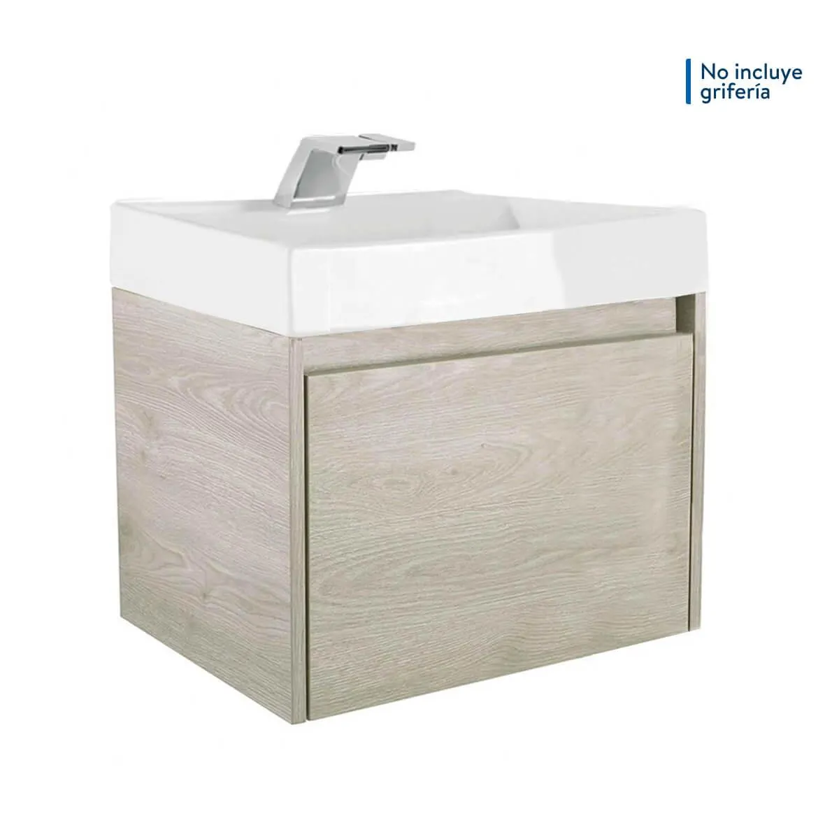 Mueble Fussion 60 cm Ceniza con Lavamanos