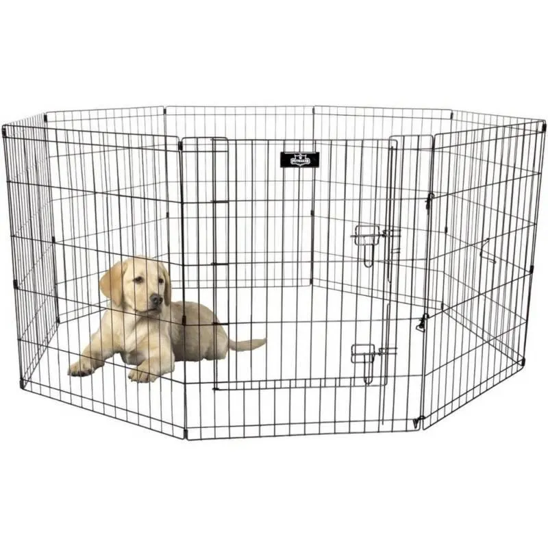 CORRAL METALICO PARA PERROS 63 X 62 CM X 6 Paneles