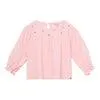 Blusa rosada con mangas para bebé niña