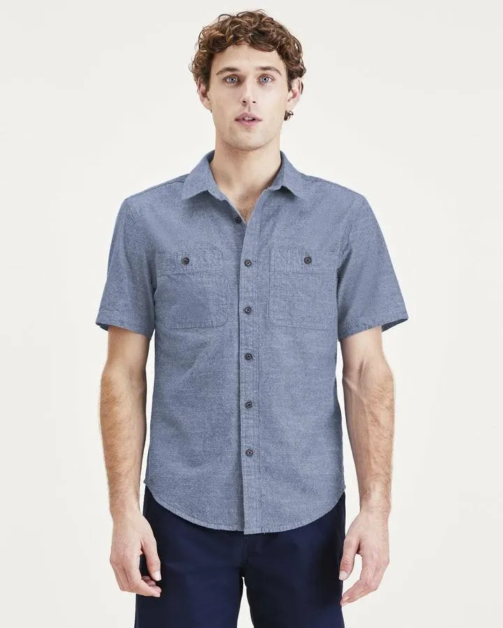 Camisas Dockers Utility Shirt. Regular Fit Hombre Azules | VMNAS8407