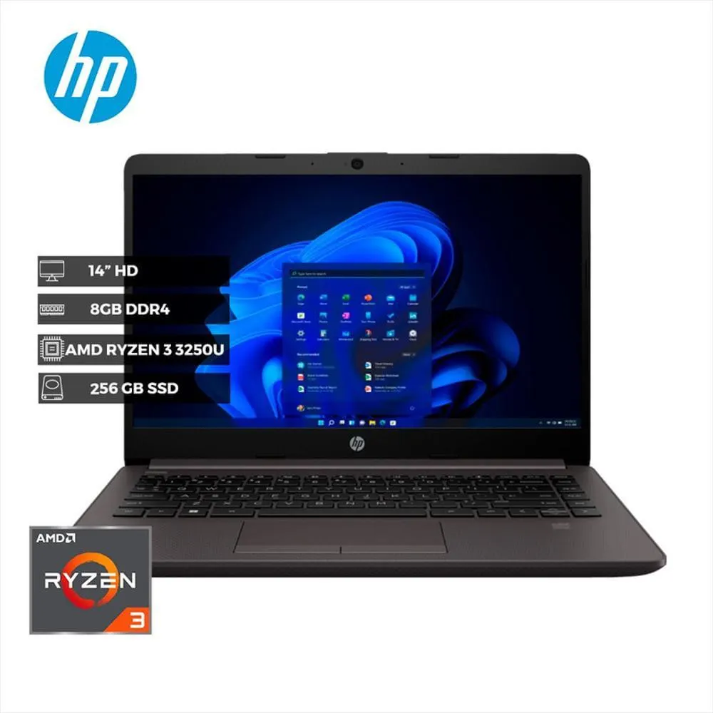 Portátil Hp 245 G9 Ryzen 3 / Ram 8Gb/ 256Gb Ssd/ 14 Pulgadas / Linux