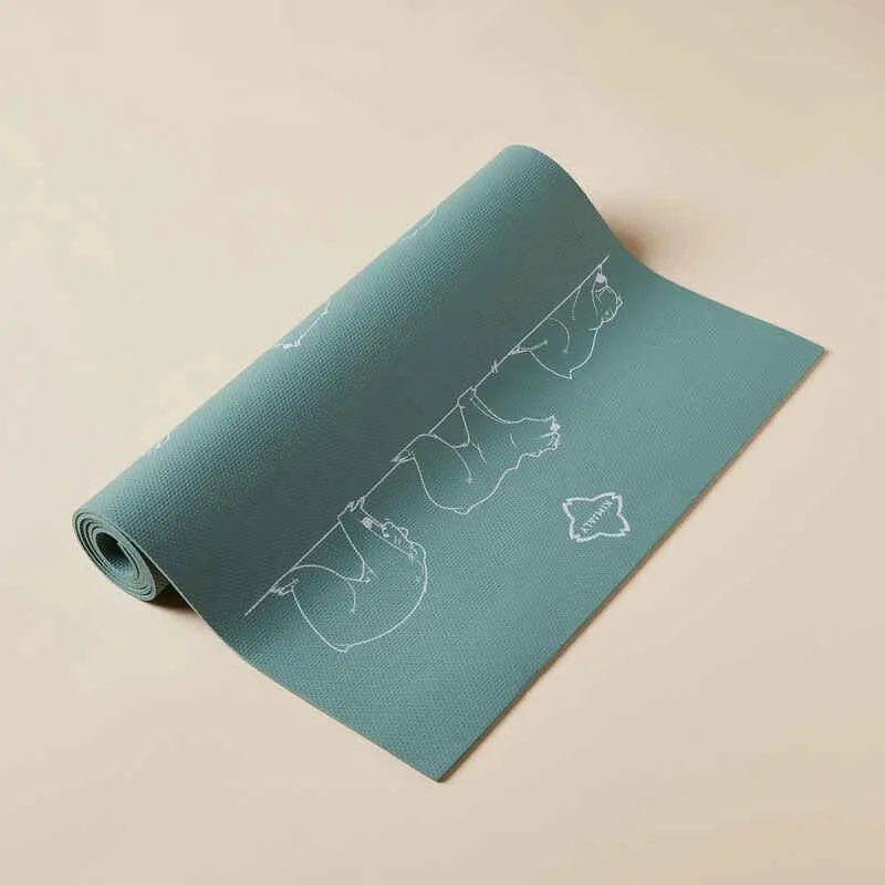 Mat de yoga para iniciación de 5mm para Niños Kimjaly verde