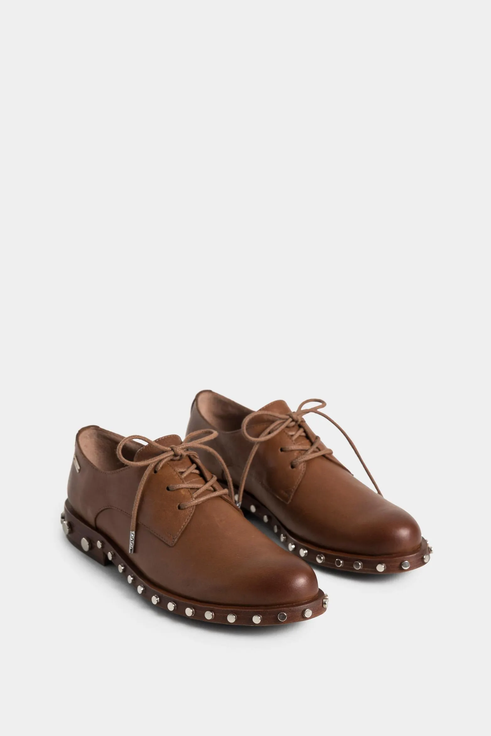 Zapato de cordón oxford de cuero folia para mujer suela taches