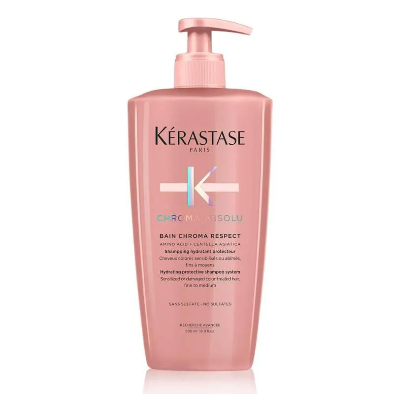 Shampoo Kérastase Chroma Absolu Respect hidratación cabello con color 500 ml