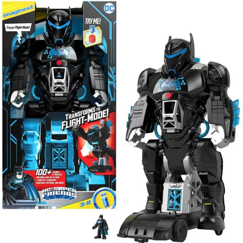 Juguete Robot Batman 60cm Bat-tech Transforme Bat Imaginext