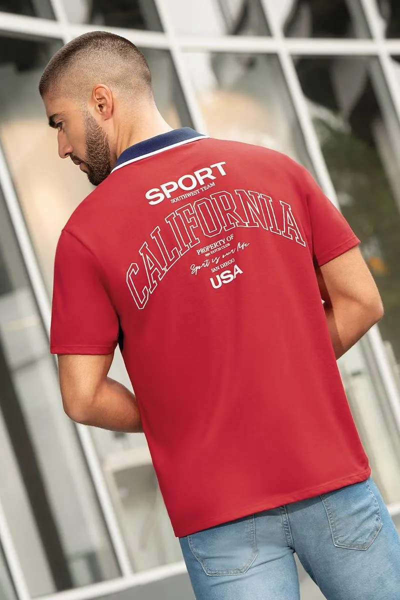 POLO MANGA CORTA Rojo