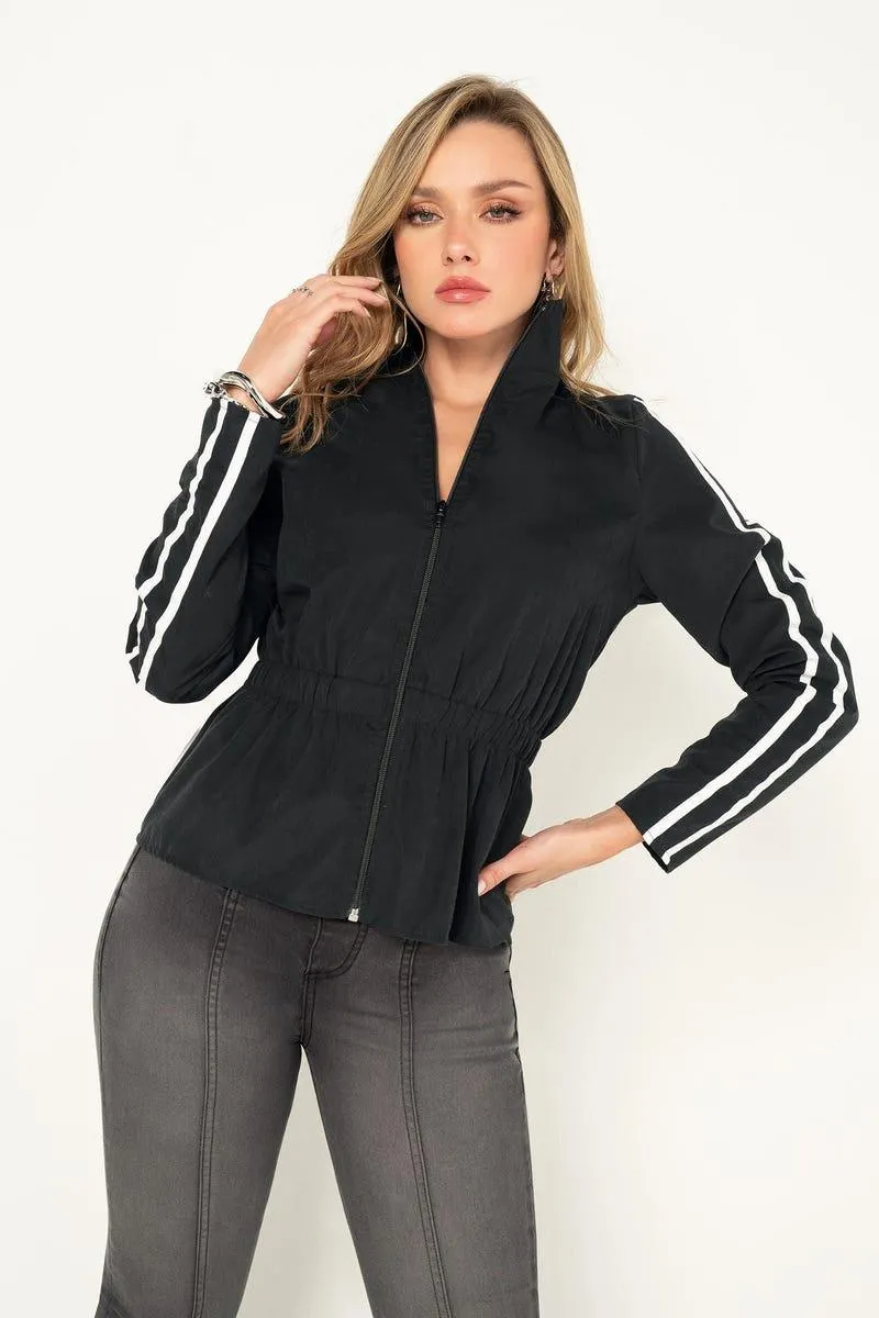 CHAQUETA MANGA LARGA Negro