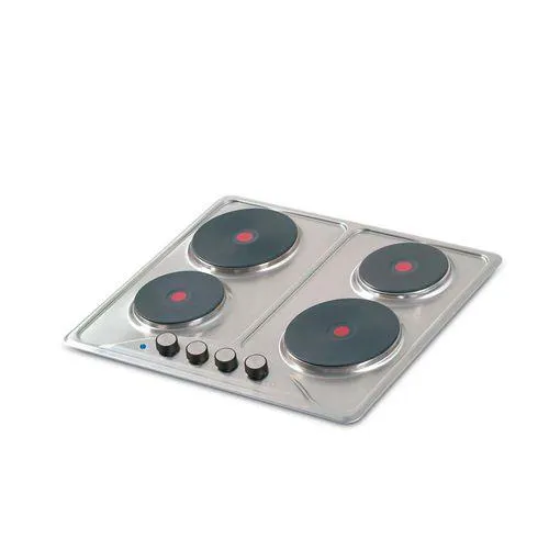 Estufa de empotrar en acero inoxidable Challenger de cuatro puestos de 58.5cm eléctrica 220V - SD 6104