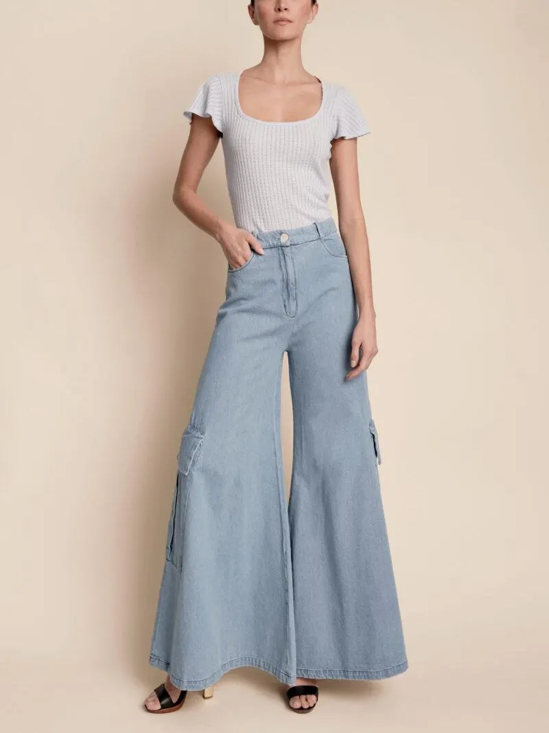 EMILY TOP POWDER BLUE