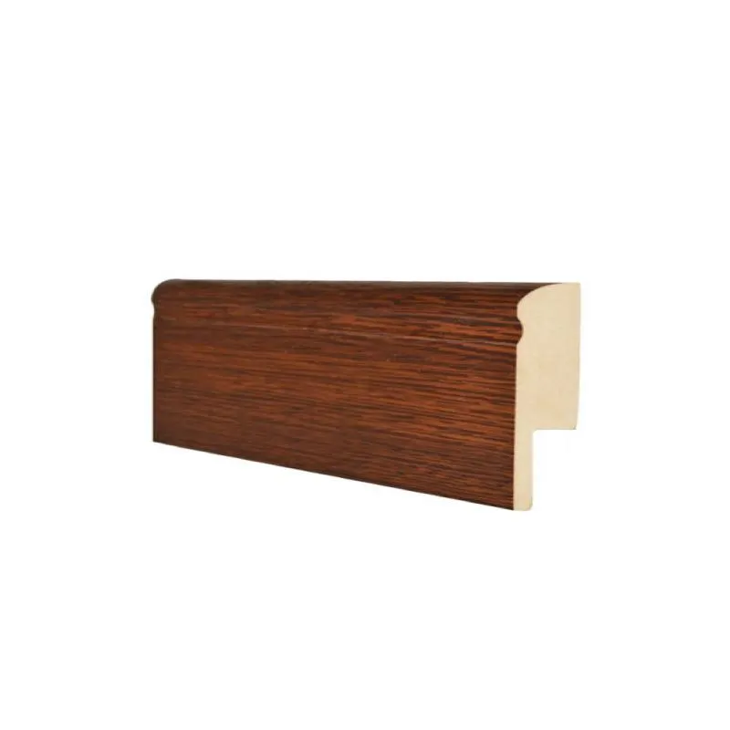 Decorado y complemento madera laminada tipo zocalo y guarda escoba cacao 2.40 mtl