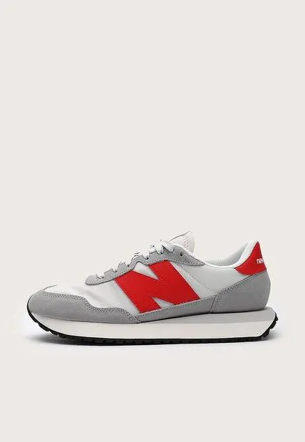 Tenis Lifestyle Gris-Rojo-Blanco New Balance 237