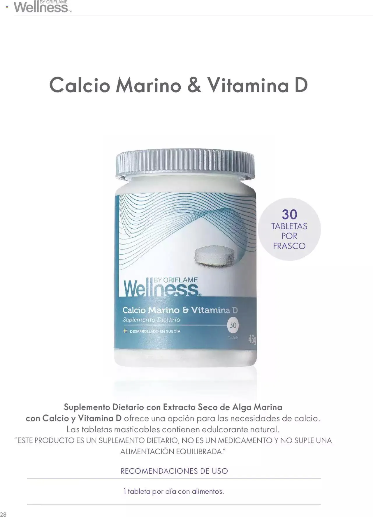 Catalogo de Oriflame - Guía de Producto Wellness 1 de junio al 31 de diciembre 2024 - Pag 28