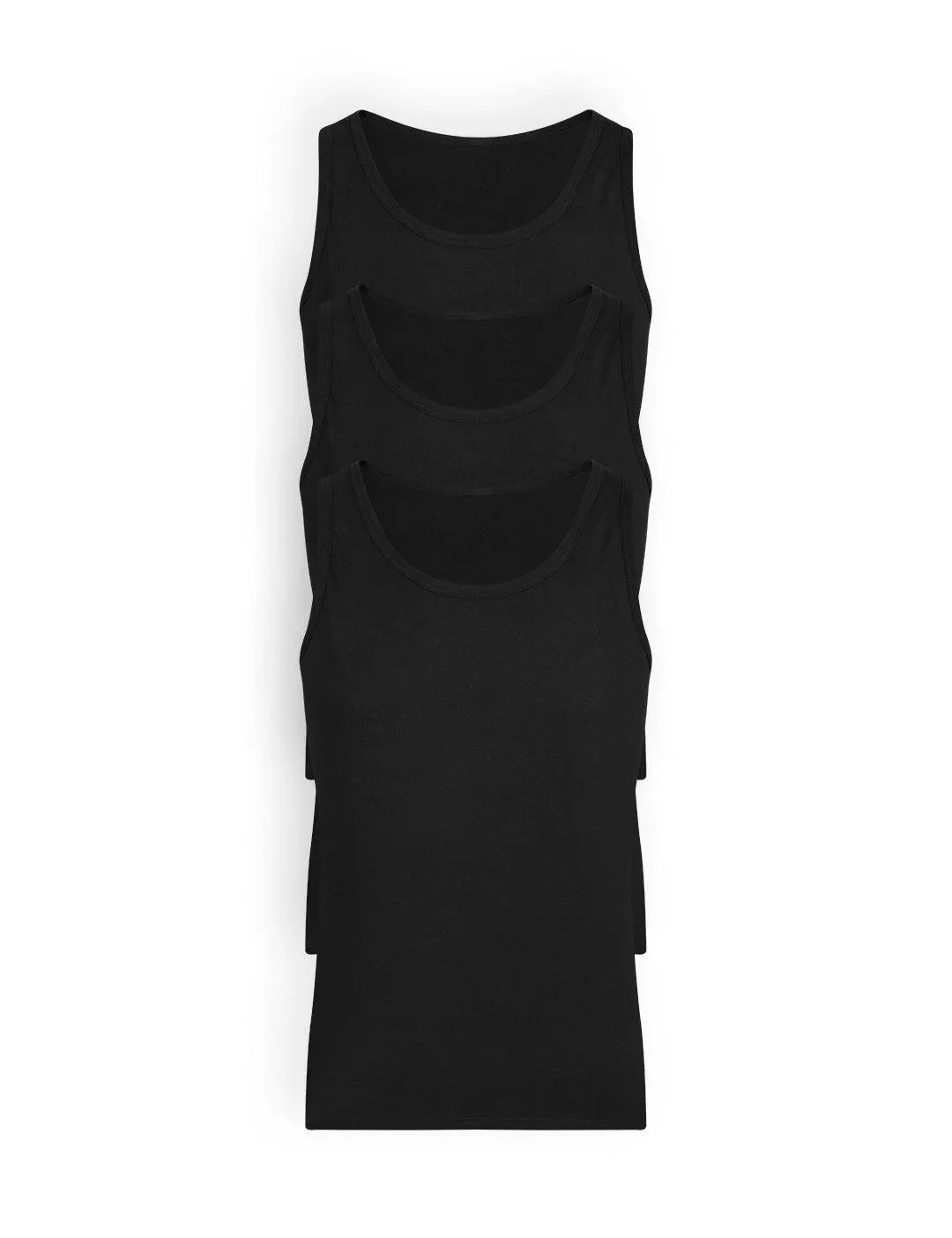 Camiseta Cuello Redondo Manga Sisa Algodón (Pack X3)(2522)