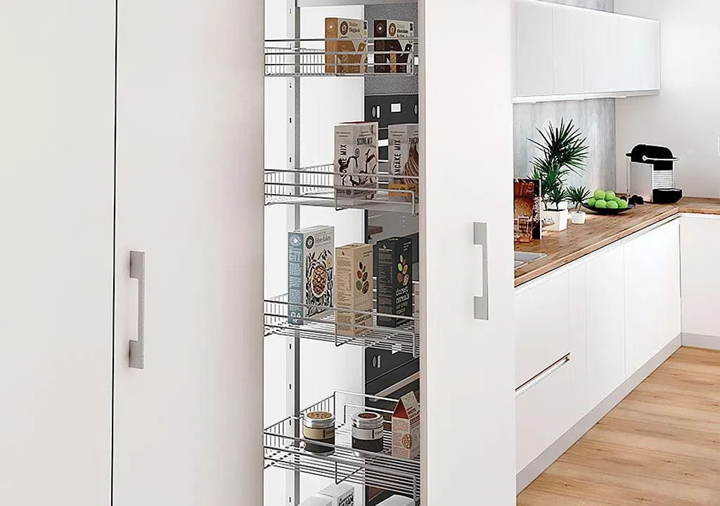 Torre alacena extraíble frontal. 5 canastas eco