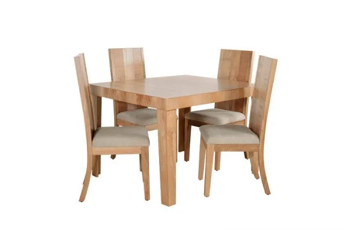 Comedor Completo Grecia Flor Morado Natural