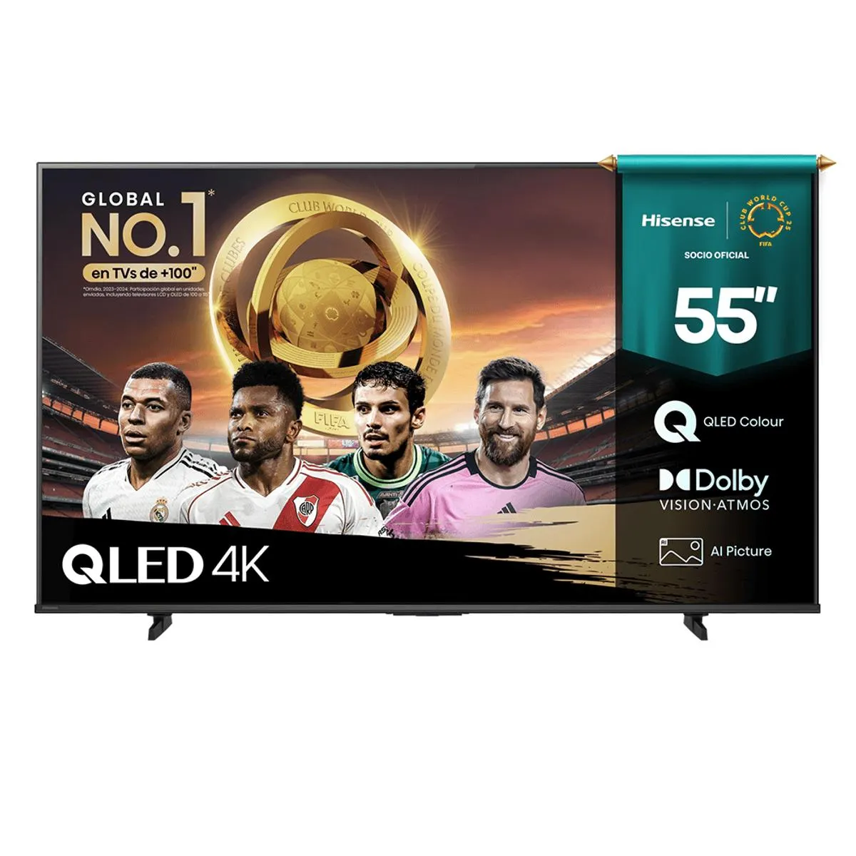 Smart TV Qled UHD 4K 55" Hisense 55Q6Qv
