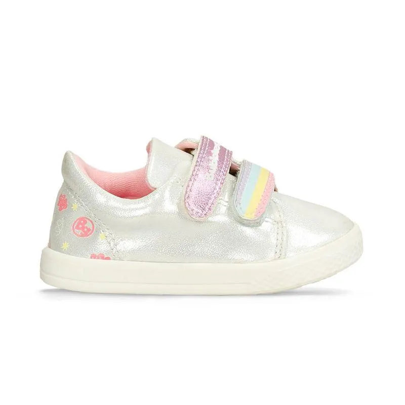 Tenis Casuales Plateado-Rosado Bubblegummers Rani Niña