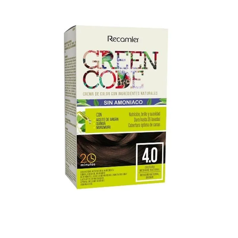 Tinte Green Code Kit 4.0 Castano Mediano Natural