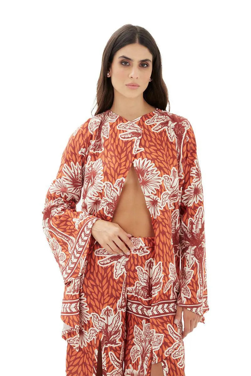 Blazer aires del trópico terracota Eugene