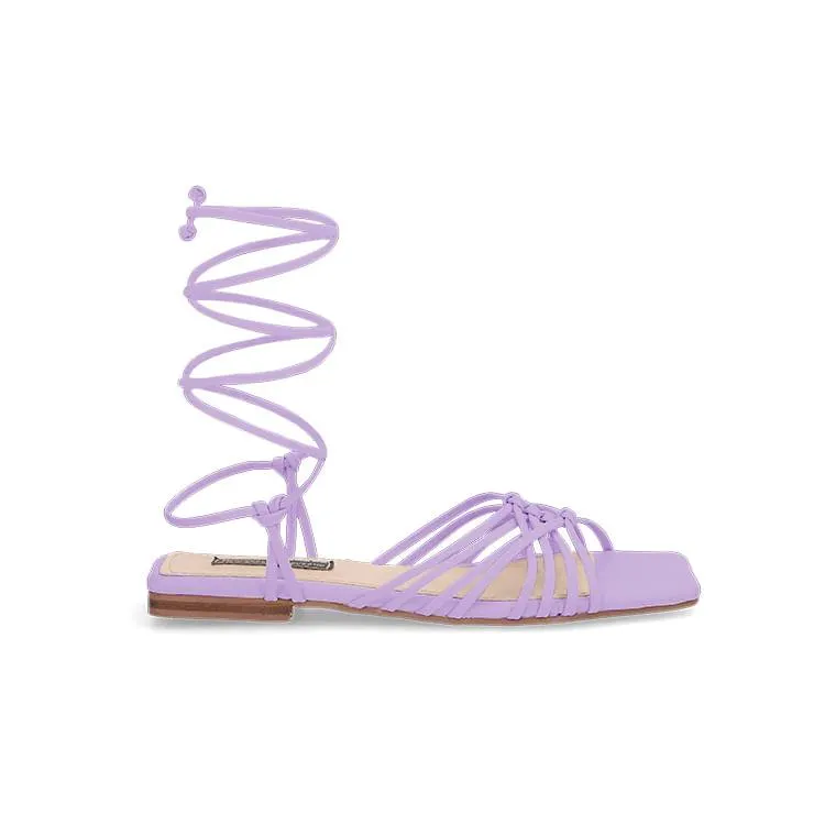 Sandalia Plana Lila para mujer Flora