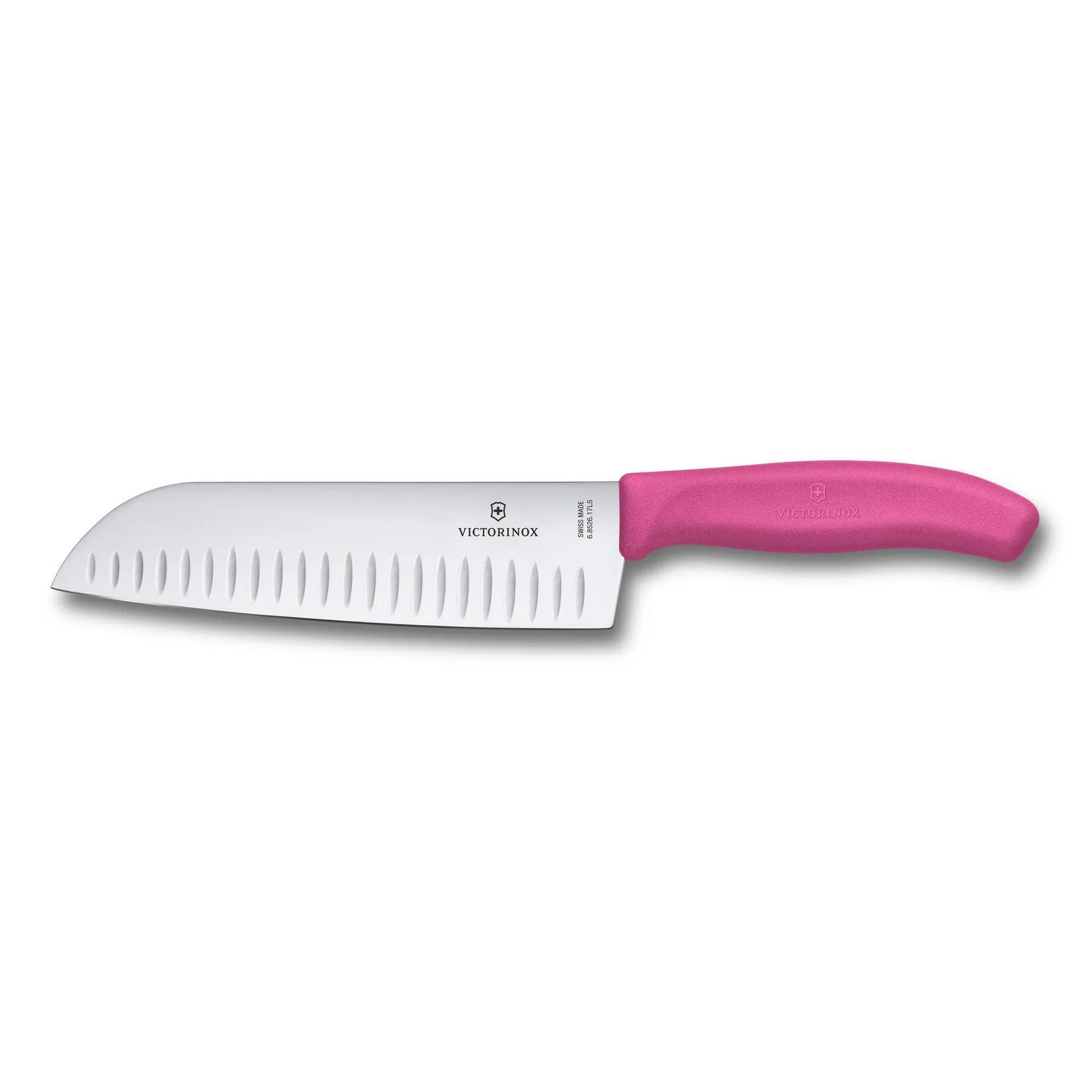 CUCHILLO VICTORINOX SANTOKU SWISS CLASSIC ROSADO, 6.8526.17L5B