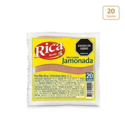 Mortadela Jamonada Rica x 345g