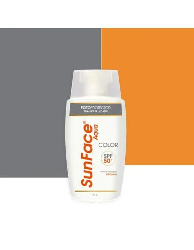 SunFace Aqua SPF50+ con Color x55g