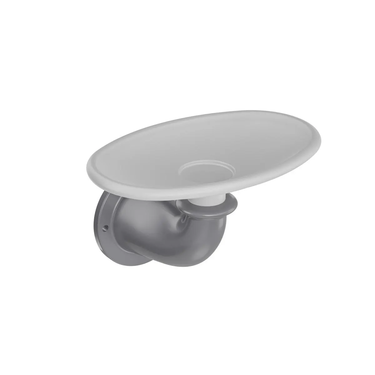 Jabonera Valencia gris perlado