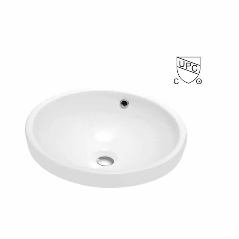 Lavamanos sobreponer redondo Blanco