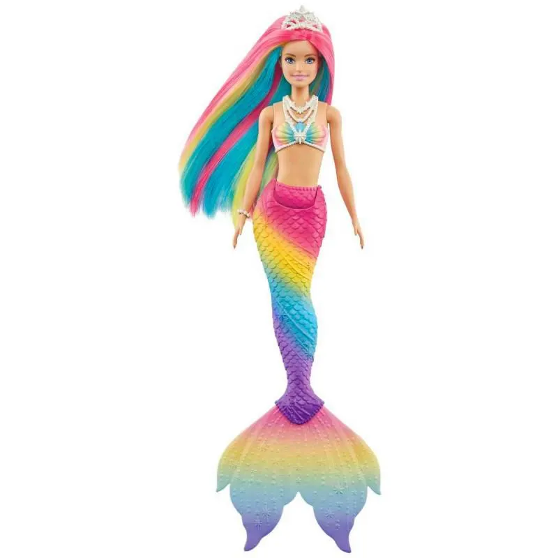 Barbie Fantasía Muñeca Sirena Arcoíris Mágico