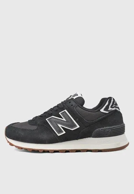 Tenis Lifestyle Negro-Blanco New Balance 574