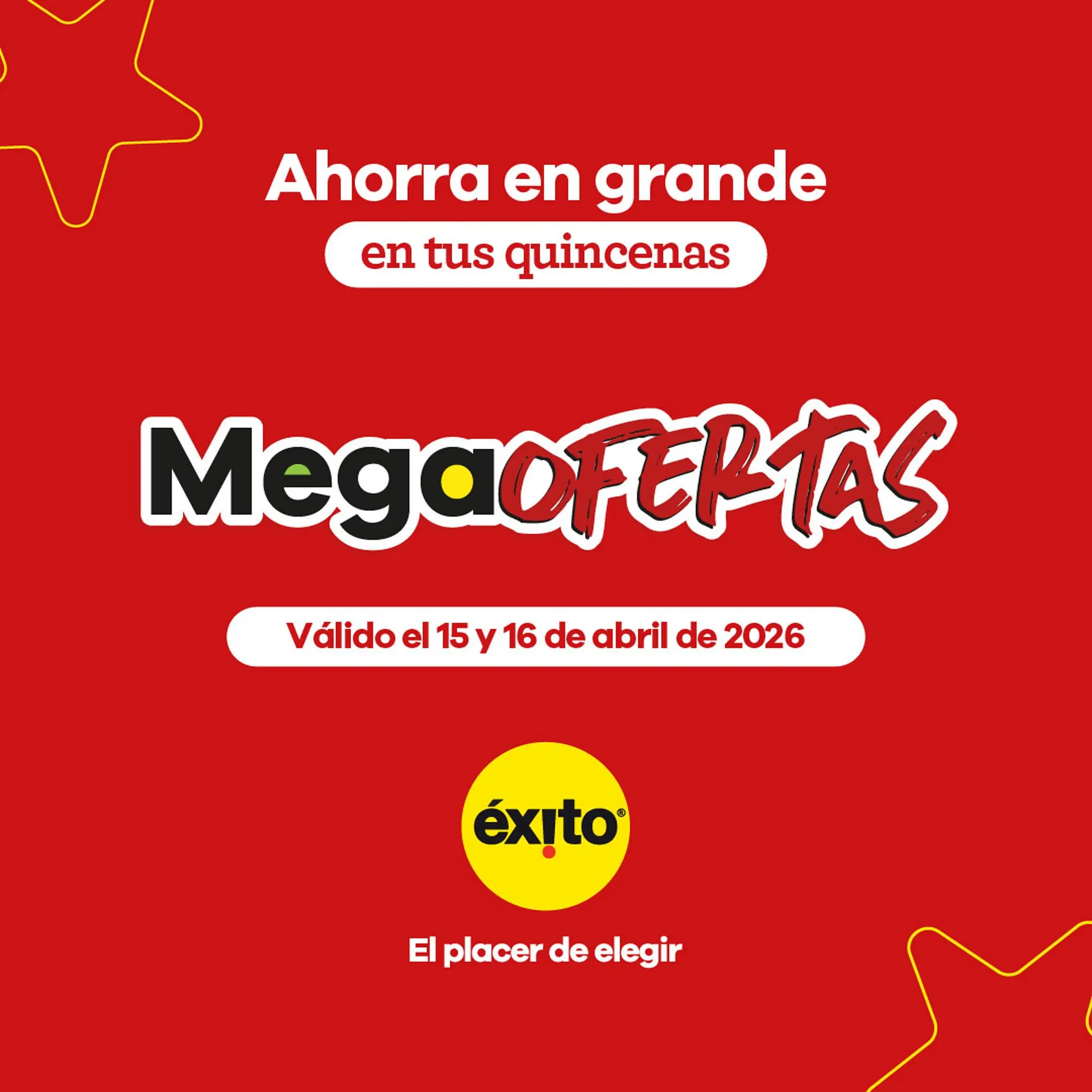 Catalogo de Catálogo Éxito 15 de abril al 16 de abril 2026 - Pag 1
