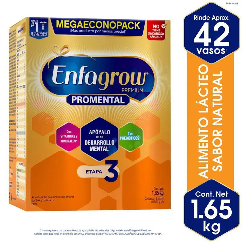Alimento Lacteo Enfagrow Premium Promental 3 Caja X 1650 Gr